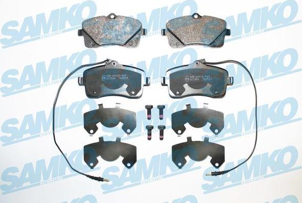 Samko 5SP1601 - Brake Pad Set, disc brake autospares.lv