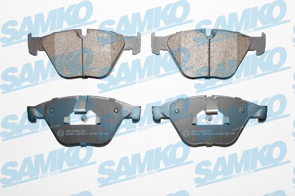 Samko 5SP1619 - Brake Pad Set, disc brake autospares.lv