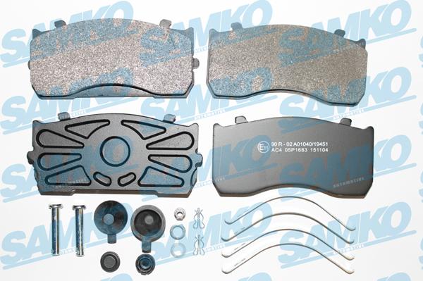 Sampa 16592 - Brake Pad Set, disc brake autospares.lv