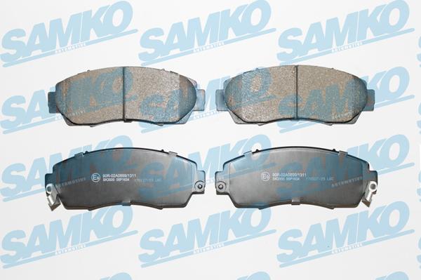 Samko 5SP1634 - Brake Pad Set, disc brake autospares.lv