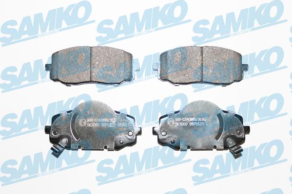 Samko 5SP1633 - Brake Pad Set, disc brake autospares.lv