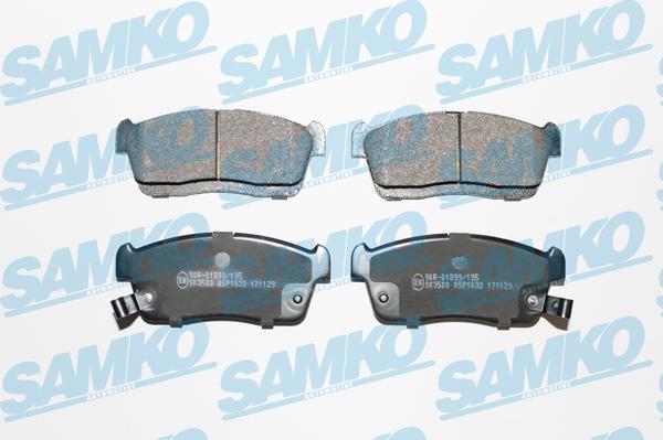 Samko 5SP1632 - Brake Pad Set, disc brake autospares.lv