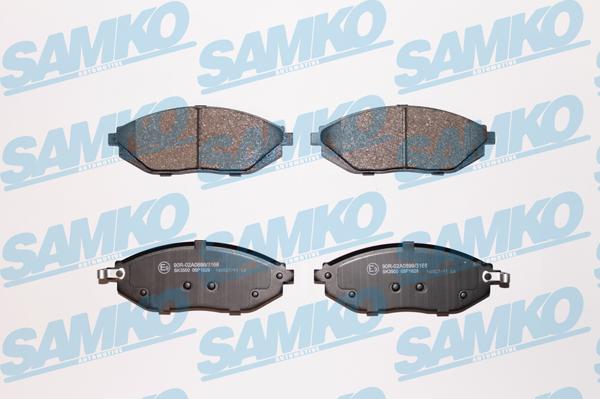 Samko 5SP1629 - Brake Pad Set, disc brake autospares.lv