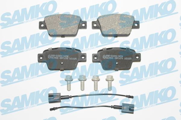 Samko 5SP1676 - Brake Pad Set, disc brake autospares.lv