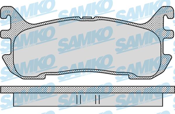 Samko 5SP1099 - Brake Pad Set, disc brake autospares.lv