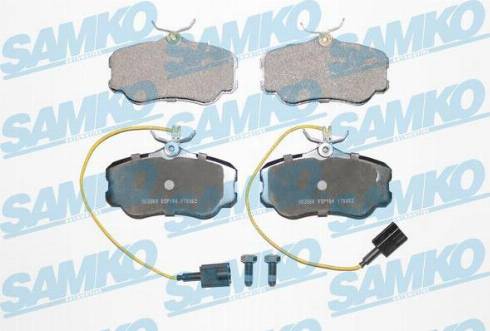 Samko 5SP104 - Brake Pad Set, disc brake autospares.lv