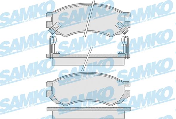 Samko 5SP1008 - Brake Pad Set, disc brake autospares.lv