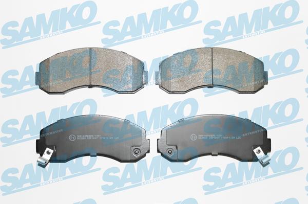 Samko 5SP1007 - Brake Pad Set, disc brake autospares.lv