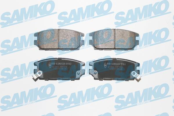 Samko 5SP1016 - Brake Pad Set, disc brake autospares.lv