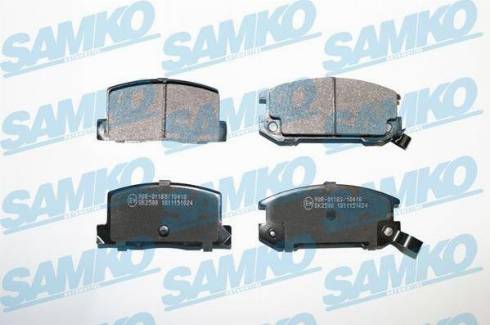 Samko 5SP1024 - Brake Pad Set, disc brake autospares.lv