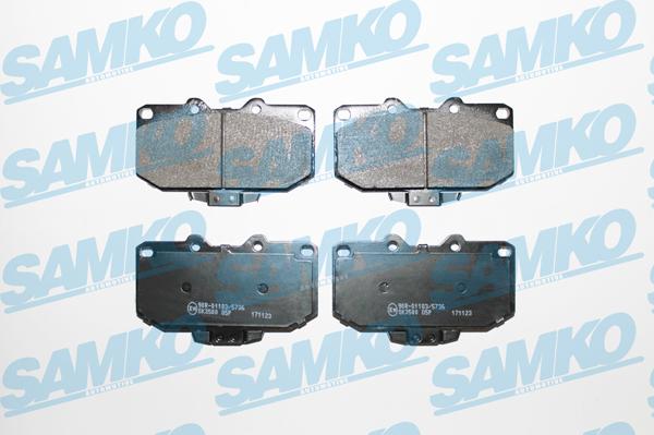 Samko 5SP1027 - Brake Pad Set, disc brake autospares.lv