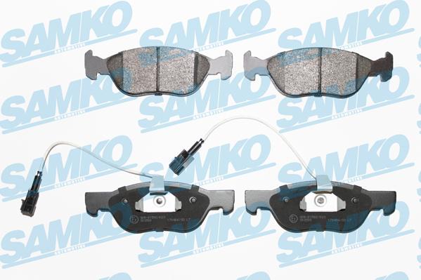 Samko 5SP1076 - Brake Pad Set, disc brake autospares.lv