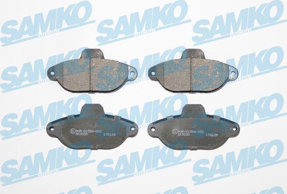 Samko 5SP1191 - Brake Pad Set, disc brake autospares.lv