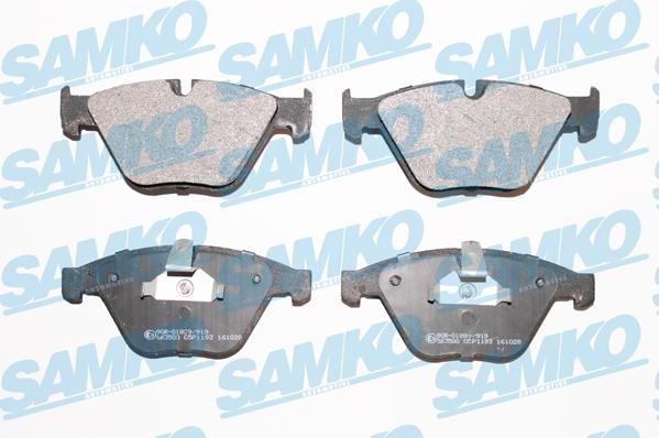 Samko 5SP1193 - Brake Pad Set, disc brake autospares.lv