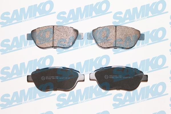 Samko 5SP1192 - Brake Pad Set, disc brake autospares.lv