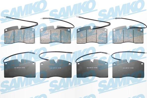 Samko 5SP1147 - Brake Pad Set, disc brake autospares.lv