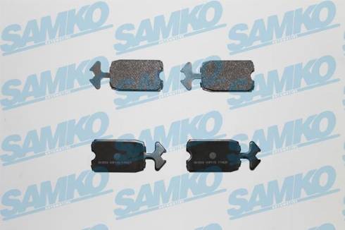 Samko 5SP115 - Brake Pad Set, disc brake autospares.lv