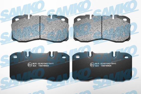 Samko 5SP1164 - Brake Pad Set, disc brake autospares.lv