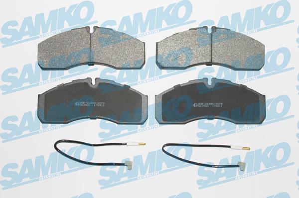 Samko 5SP1109A - Brake Pad Set, disc brake autospares.lv