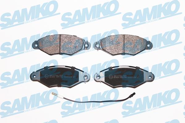 Samko 5SP1106 - Brake Pad Set, disc brake autospares.lv