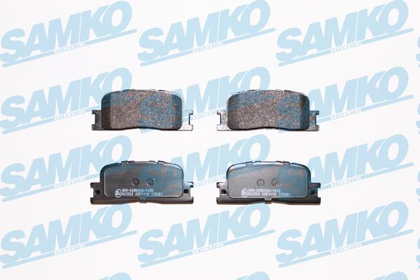 Samko 5SP1115 - Brake Pad Set, disc brake autospares.lv