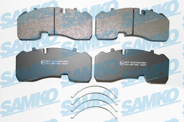 Samko 5SP1185 - Brake Pad Set, disc brake autospares.lv