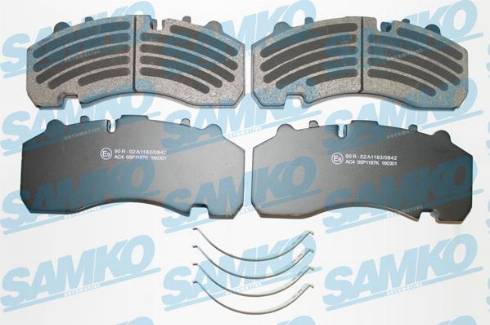Samko 5SP1187 - Brake Pad Set, disc brake autospares.lv