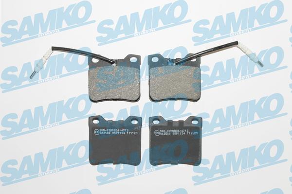 Samko 5SP1134 - Brake Pad Set, disc brake autospares.lv