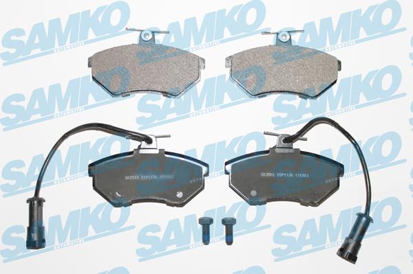 Samko 5SP1136 - Brake Pad Set, disc brake autospares.lv