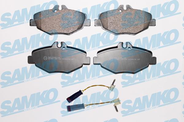 Samko 5SP1124A - Brake Pad Set, disc brake autospares.lv