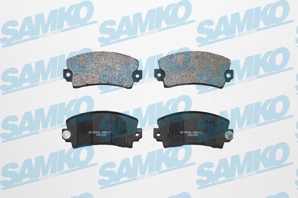 Samko 5SP117 - Brake Pad Set, disc brake autospares.lv