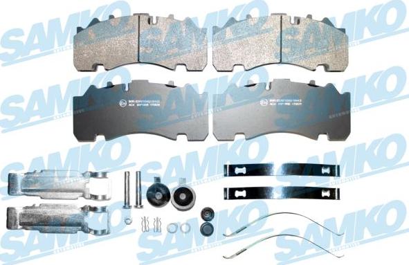 Samko 5SP1898K - Brake Pad Set, disc brake autospares.lv