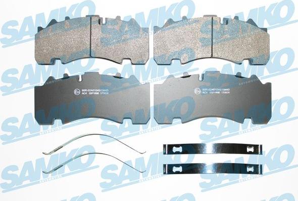 Samko 5SP1898 - Brake Pad Set, disc brake autospares.lv