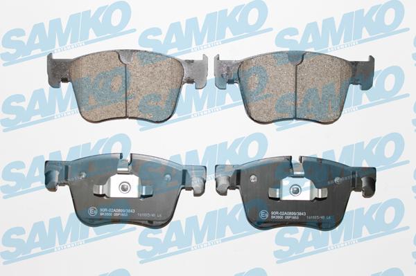 Samko 5SP1853 - Brake Pad Set, disc brake autospares.lv