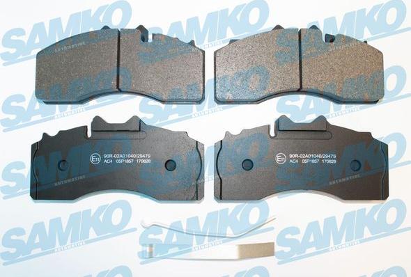 Samko 5SP1857 - Brake Pad Set, disc brake autospares.lv