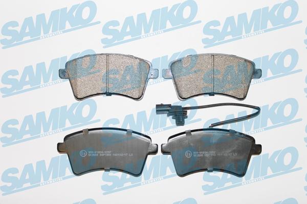 Samko 5SP1800 - Brake Pad Set, disc brake autospares.lv