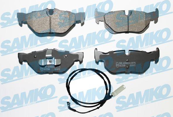 Samko 5SP1876A - Brake Pad Set, disc brake autospares.lv