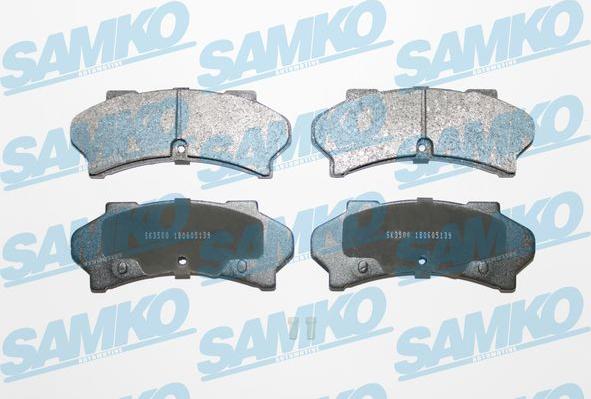 Samko 5SP139 - Brake Pad Set, disc brake autospares.lv