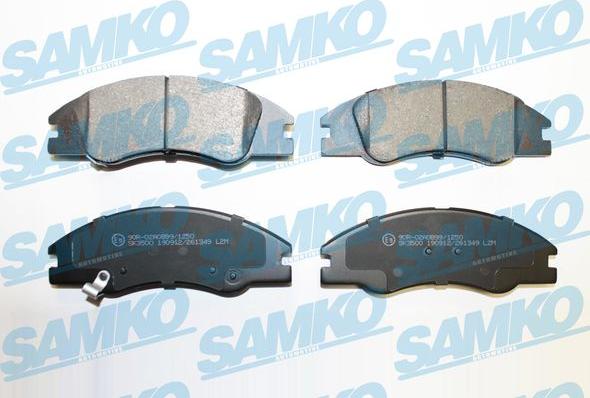 Samko 5SP1349 - Brake Pad Set, disc brake autospares.lv