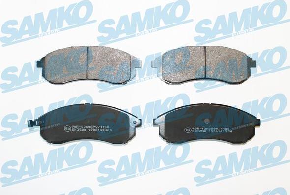 Samko 5SP1334 - Brake Pad Set, disc brake autospares.lv