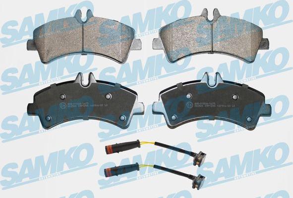 Samko 5SP1294A - Brake Pad Set, disc brake autospares.lv