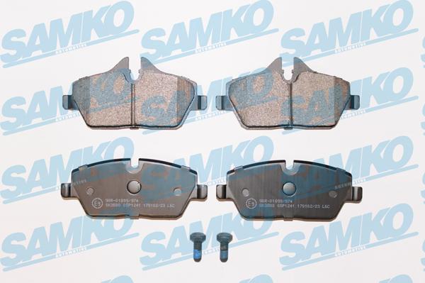 Samko 5SP1241 - Brake Pad Set, disc brake autospares.lv