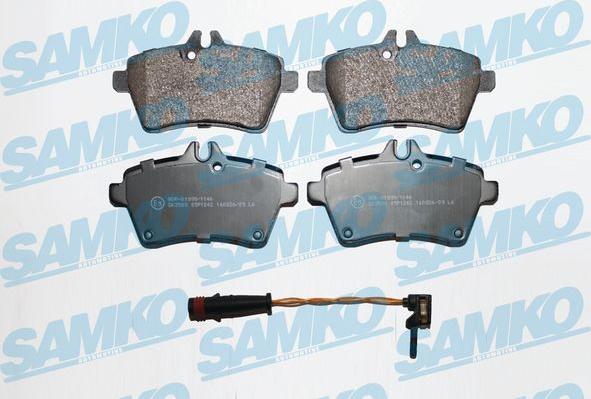 Samko 5SP1242A - Brake Pad Set, disc brake autospares.lv