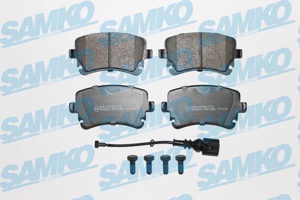 Samko 5SP1256 - Brake Pad Set, disc brake autospares.lv