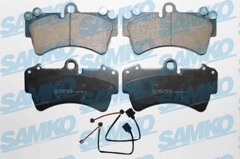 Samko 5SP1257A - Brake Pad Set, disc brake autospares.lv