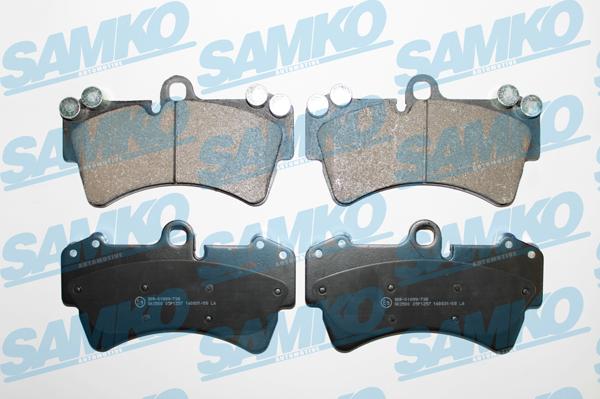 Samko 5SP1257 - Brake Pad Set, disc brake autospares.lv