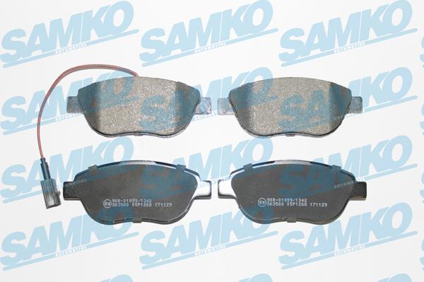 Samko 5SP1268 - Brake Pad Set, disc brake autospares.lv