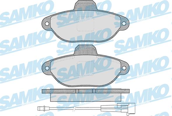 Samko 5SP1262 - Brake Pad Set, disc brake autospares.lv