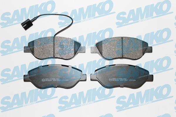 Samko 5SP1267 - Brake Pad Set, disc brake autospares.lv