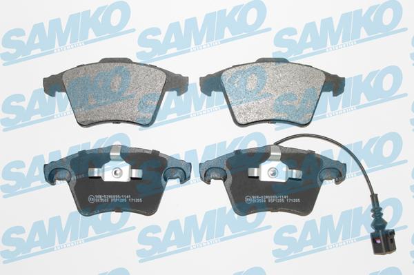 Samko 5SP1205 - Brake Pad Set, disc brake autospares.lv